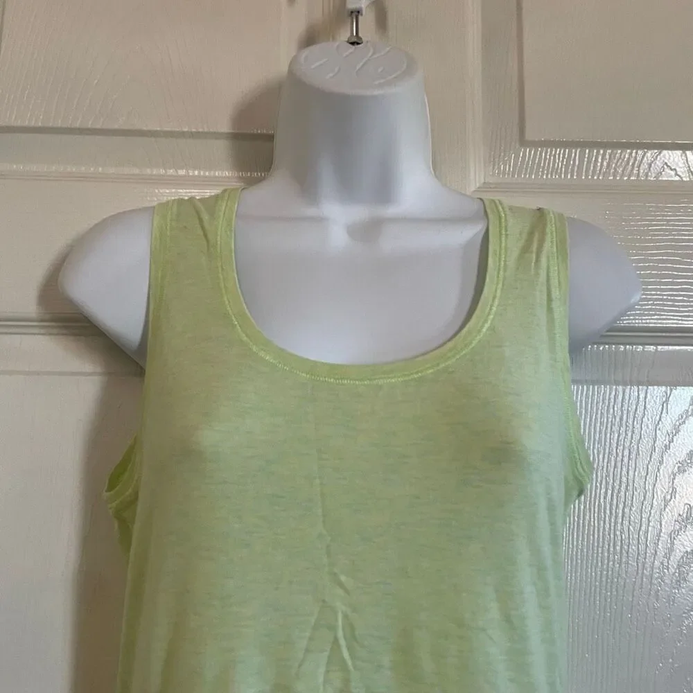 Lululemon Size 4-6 Pima Cotton Tank Top Lemon Lime
